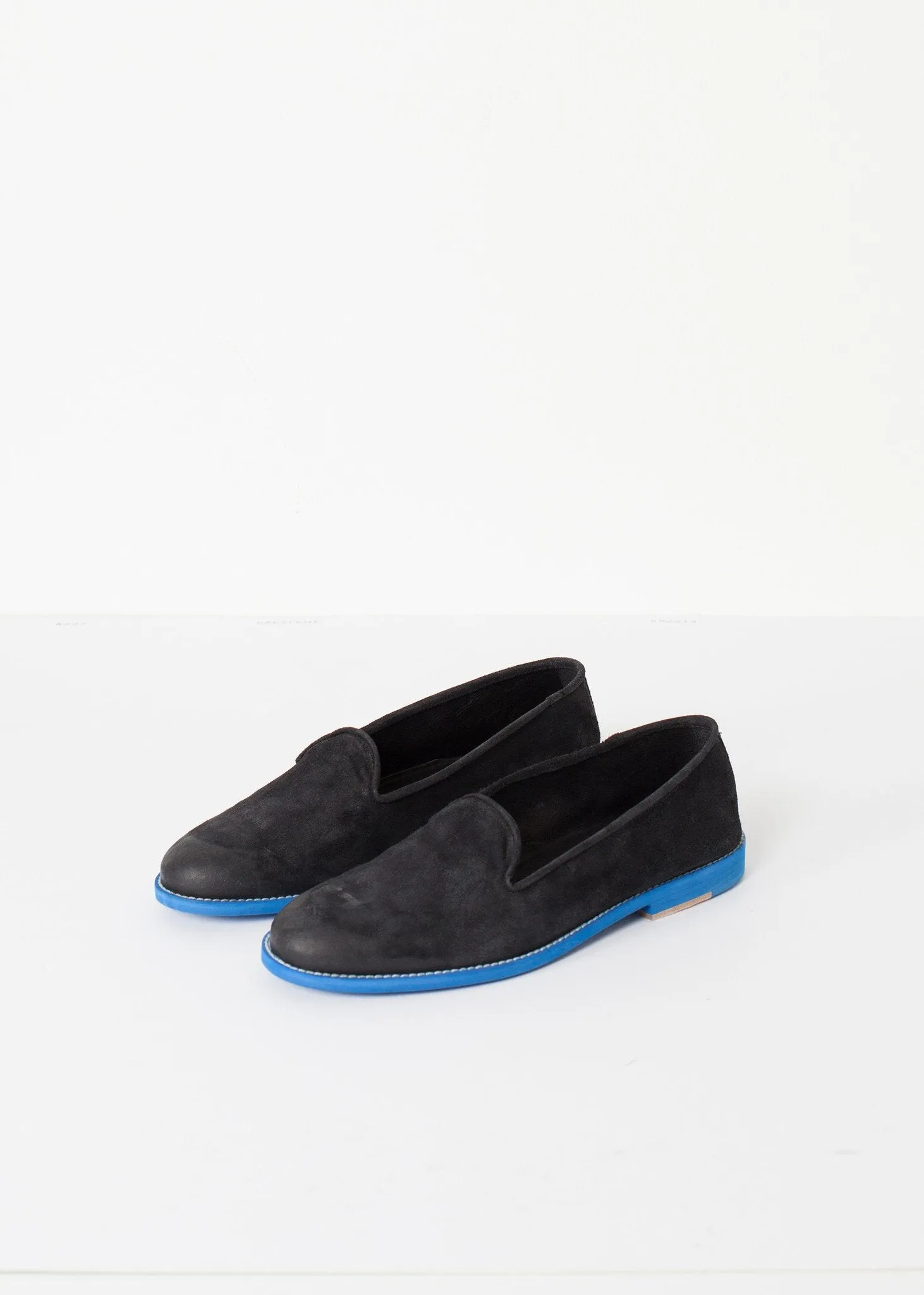 - Free shipping Suede Loafers *00% satisfaction guarantee Black/Blue