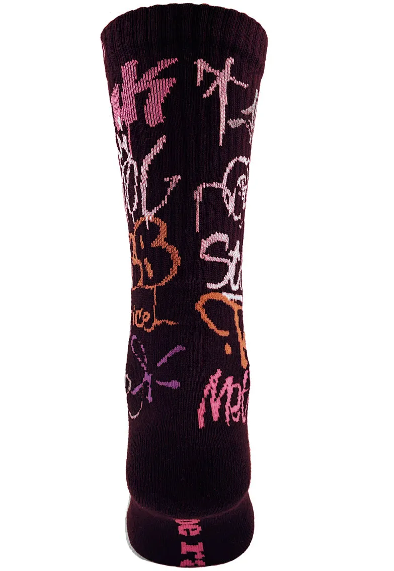 1 Pair Toe Rags® Crew Street Black