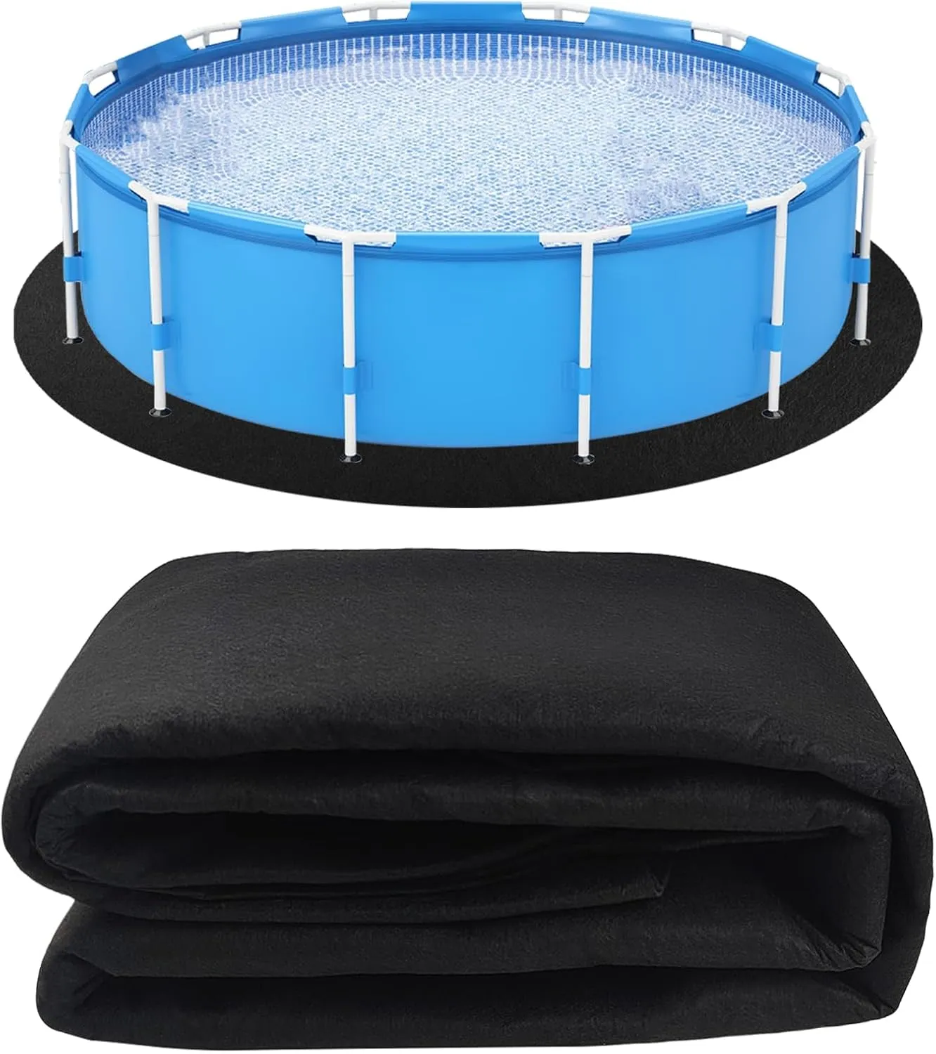10FT Ground Pool Pads for Above Ground Pool Liner Pad，Pool Ground Mats for Pool Bottom ，Above Ground Pool Blanket- Under Pool Padding - Replacement Pool Liner Pad - Pool Ground Cloth Protector