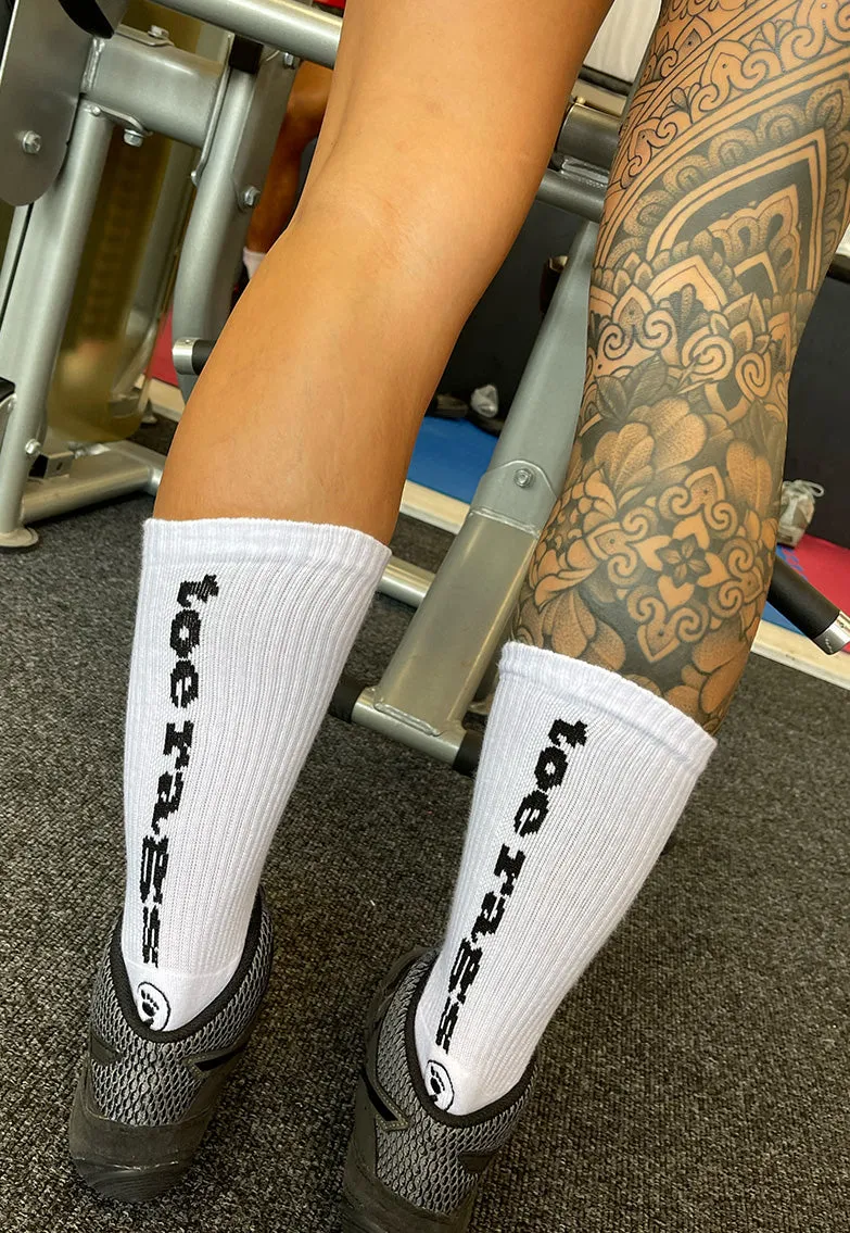 2 Pairs Toe Rags® Fashion Crew White
