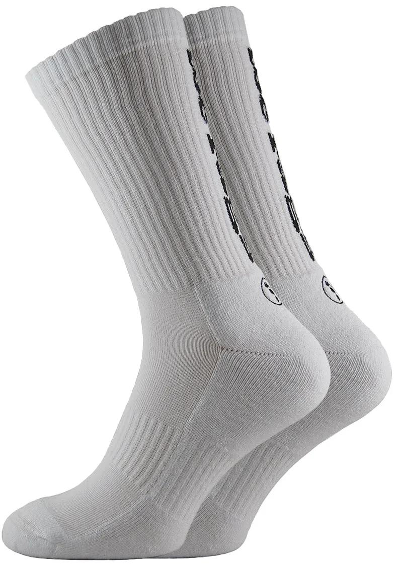 2 Pairs Toe Rags® Fashion Crew White