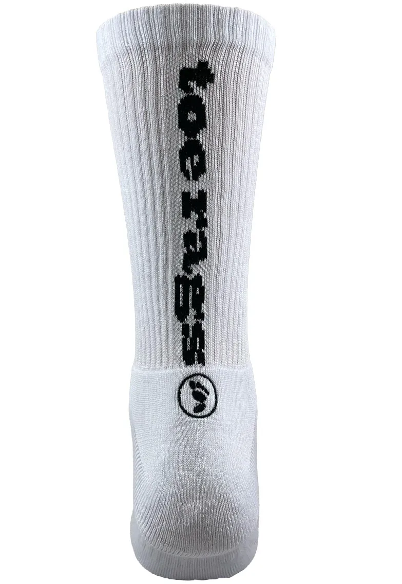 2 Pairs Toe Rags® Fashion Crew White
