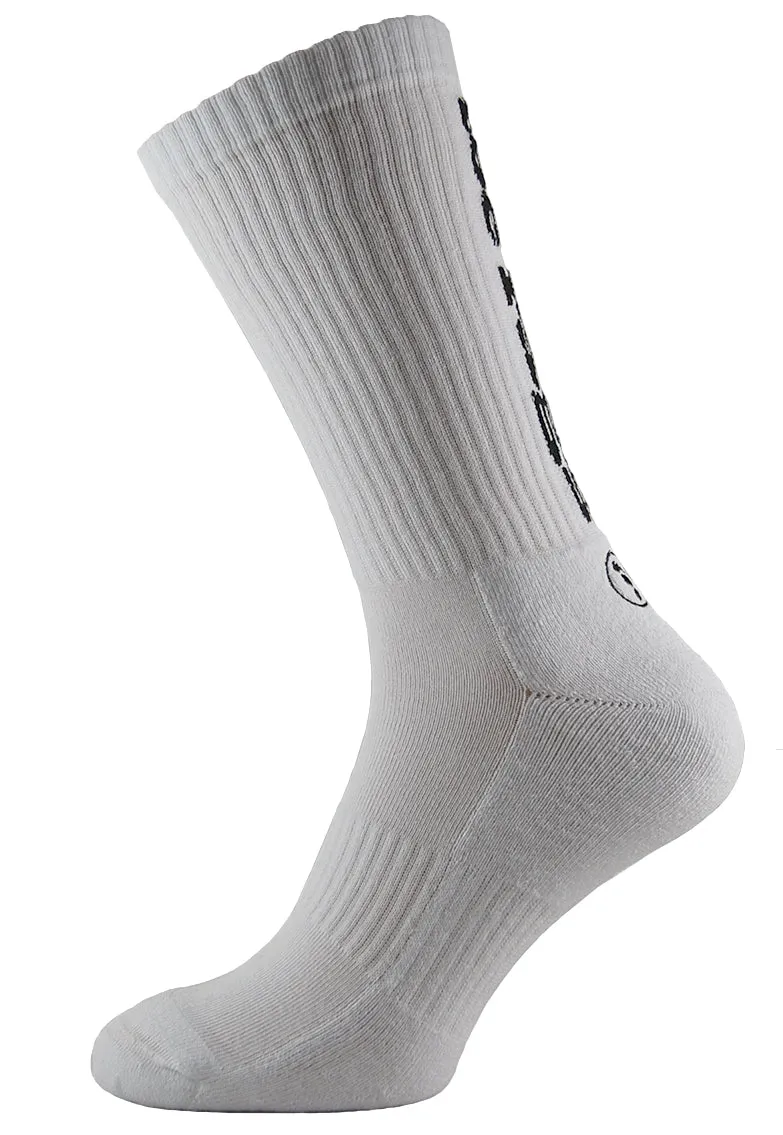 2 Pairs Toe Rags® Fashion Crew White