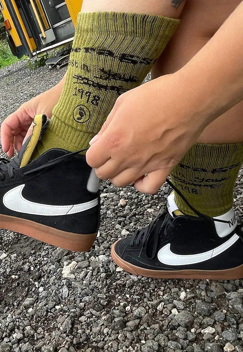 2 Pairs Toe Rags® Scribble Crew Socks