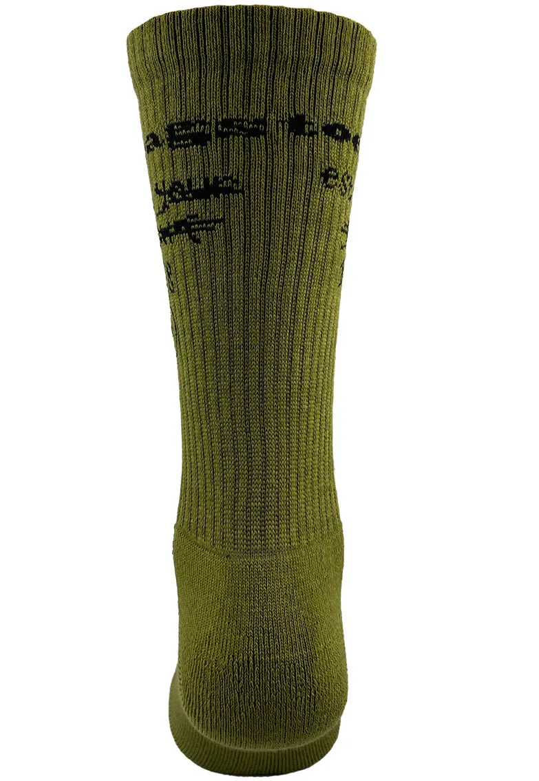 2 Pairs Toe Rags® Scribble Crew Socks