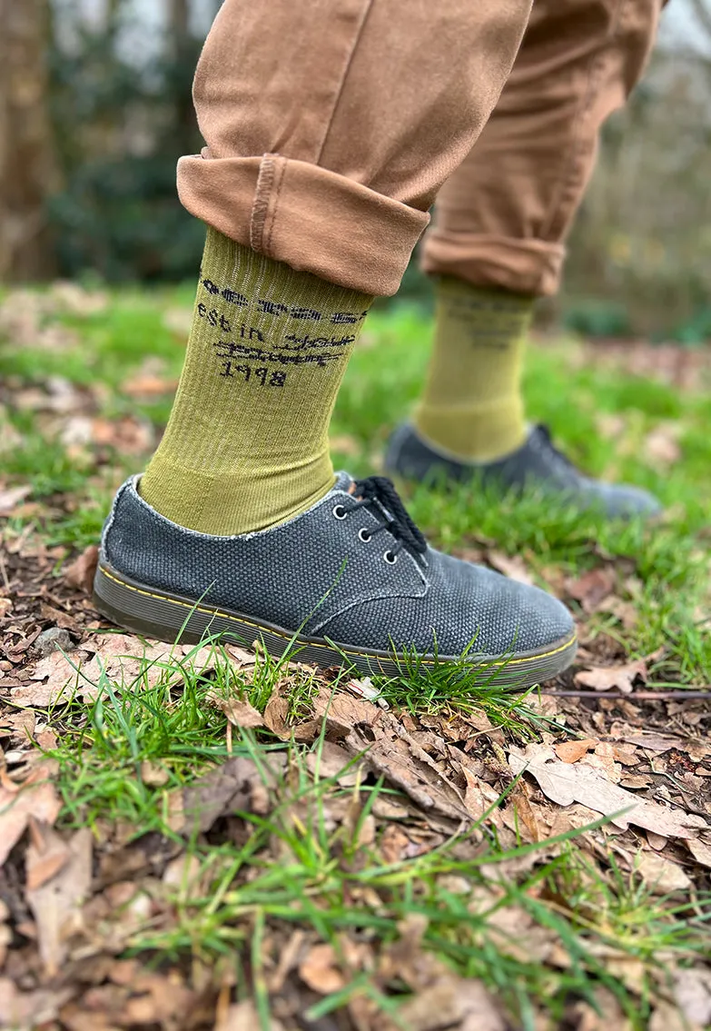 2 Pairs Toe Rags® Scribble Crew Socks