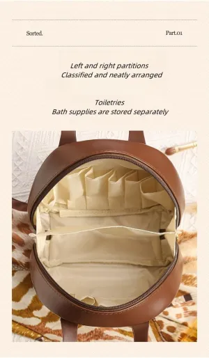2025 New Makeup Bag Multi Layered Shell Shaped Cosmetic Bag Large Capacity Cosmetic Bags Make up Tavel Bag Organizer (pink)