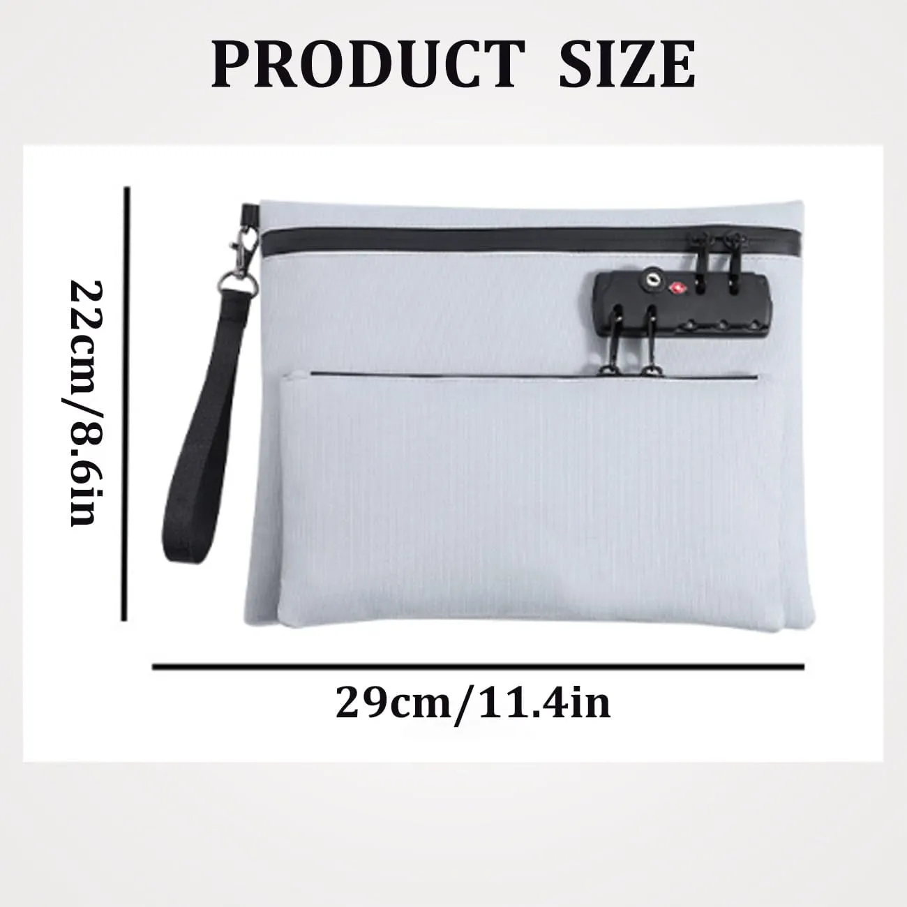 2025 New Travel Lock Bag,travel bag with lock, Double Layer Anti-Theft Handbag,with 3-Digit Code, for Cash, Id (Purple)