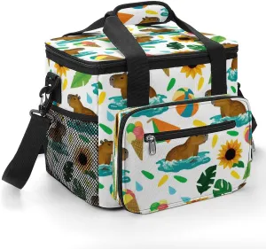 22.5L Waterproof Soft Cooler BagInsulated Lunch Box for Camping Fishing Beach Road Trips