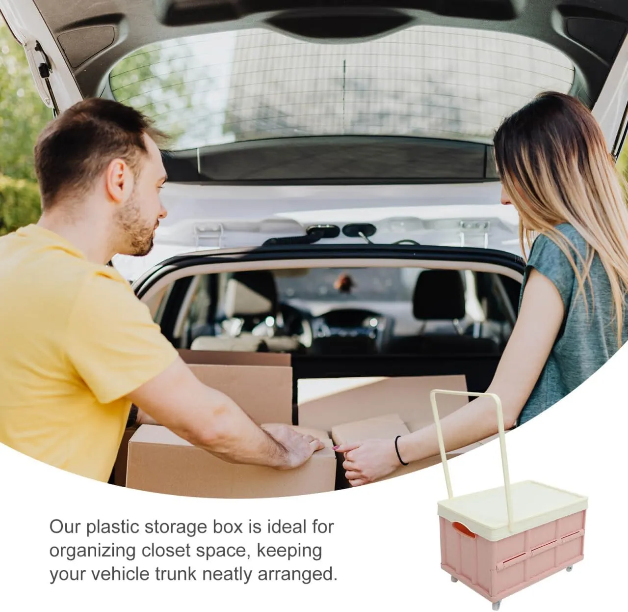 30L Collapsible Storage Bins with Lids: Storage Tote With Wheels Folding Plastic Stackable Utility Crates Plastic Tote Storage Box Container Stackable Folding Utility Crates for Clothes,Books