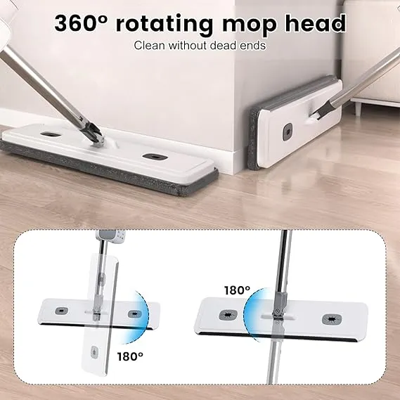360° Mop With Foldable Bucket