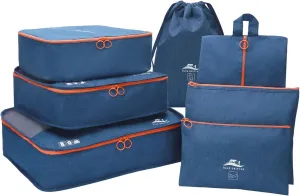 7 Set Packing Cubes for Suitcases Travel Luggage Packing Organizers,Travel Essentials Luggage Organizer Accessories Toiletry Bag Shoe Bag Laundry bag