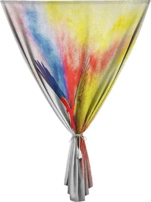 Adjustable Blackout Shades, Parrot Portable Blackout Curtain, Flying Parrot Colorful Cloud Feathers Fantasy Print Living Room Bedroom Window Drapes,47W x54L Inches, for Bathroom Living Room Bedroom
