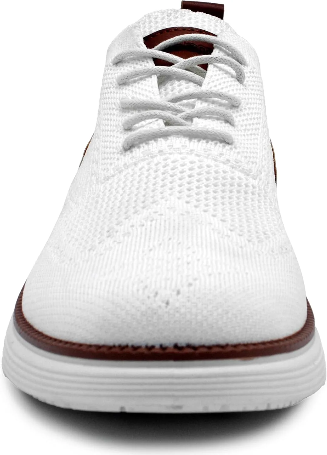 AKADEMIKS Men's Olney Wingtip Knit Oxford, Sleek Breathable Dress Shoes