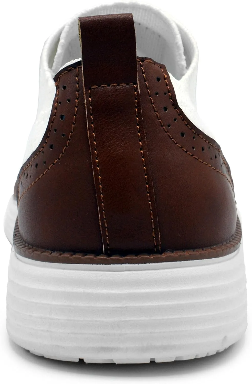 AKADEMIKS Men's Olney Wingtip Knit Oxford, Sleek Breathable Dress Shoes