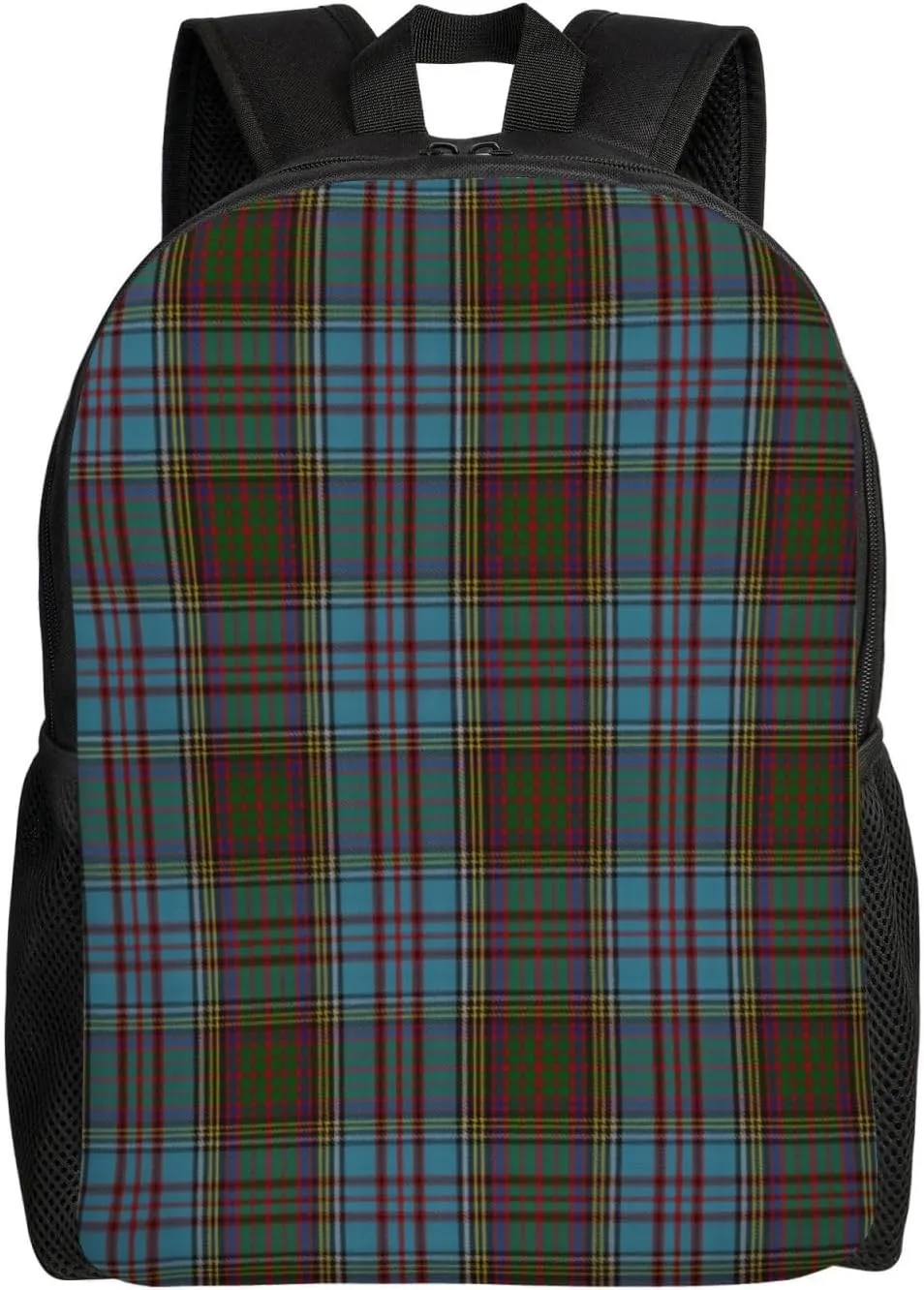 Anderson Clan Family Tartan Minimalist Laptop Backpack – Waterproof Business Travel Bag, Breathable Design, Modern Work & Leisure