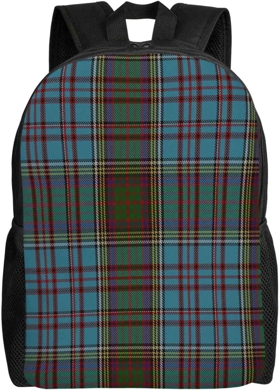 Anderson Clan Family Tartan Minimalist Laptop Backpack – Waterproof Business Travel Bag, Breathable Design, Modern Work & Leisure