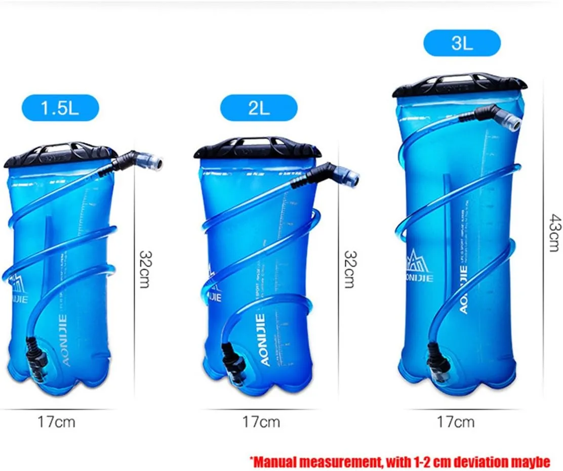 AONIJIE Foldable Hydration Bladder Leakproof Water Bag Water Reservoir for Outdoor Hiking Backpacking Running Cycling (2L-TPU)