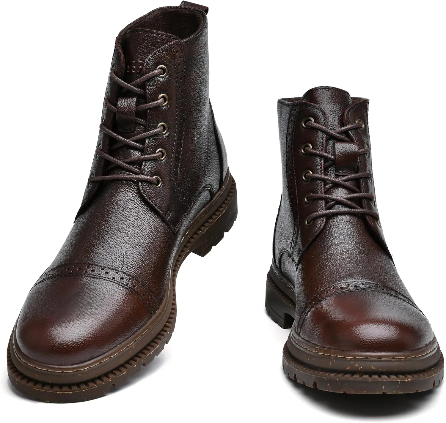Arkbird Mens Oxford Dress Boots Fashion Casual Genuine Leather Brogue Chukka Ankle Boot for Men