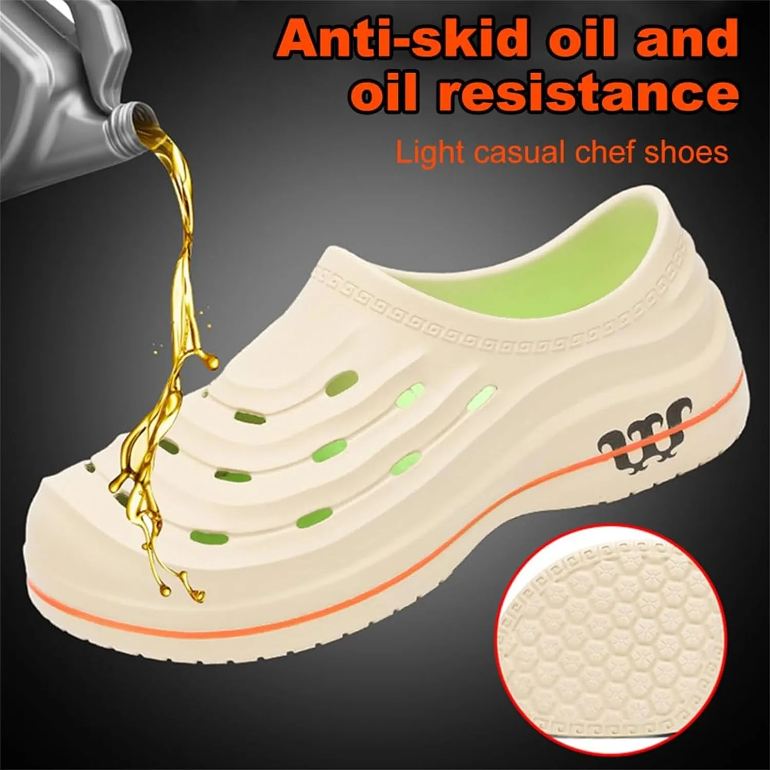 Armadillo Clogs Garden Nurse Work Shoes for Women Men Slip Resistant Armadillo Chef Shoes Comfortable Waterproof Casual Non Slip Nursing Gardening Clogs Kitchen Food Service Shoe Sandals