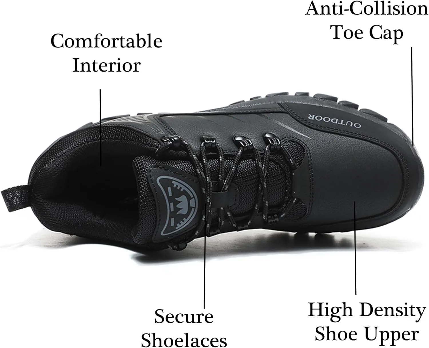 Asifn Men's Hiking Shoes Womens Hiking Shoes Slip Resistant Waterproof Shoes Outdoor Climb Walking Jogging Travel Trail Trekking