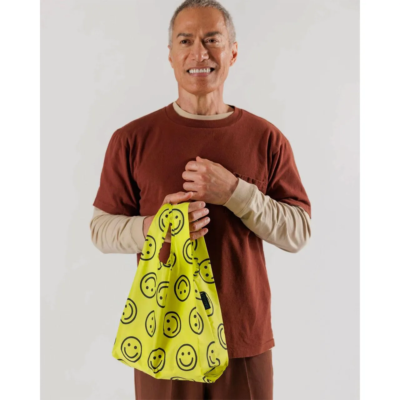 Baby Reusable Tote: Yellow Happy