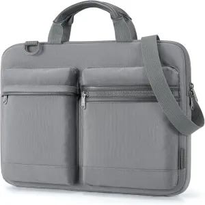 BAGSMART 13-14 Inch Laptop Case Sleeve with Shoulder Strap，Protective Laptop Bag for Men & Women,Carring Macbook Air Pro Case Laptop Cover for Travel/Business Fitted Dell HP Lenovo Asus,Dark Grey