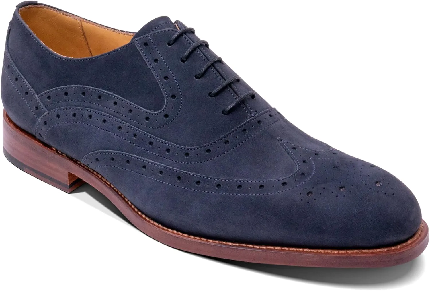BARKER Liffey Men's Handmade Leather Brogue Oxford Dress Shoes - Timeless Elegance & Superior Craftsmanship for Formal & Business Wear