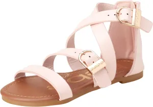 bebe Girls Sandals - Open Toe Summer Easter Strappy Flat Dress Gladiator Sandals with Cushioned Sole