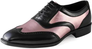 Bolano Lawson, Wingtip Oxford Dress Shoes for Men, Two-Tone & Shiny Metallic Oxfords, Men's Formal Tuxedo Shoes