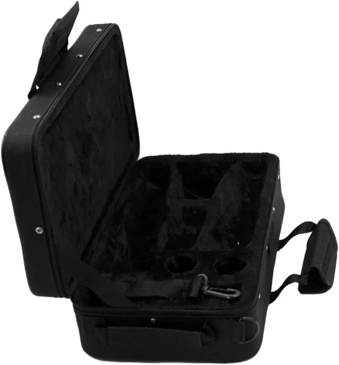 Box Clarinet Carrying Case Thick Oxford Cloth Storage Bag with Shoulder Strap Capacity for Clarinet and Accessories Multi Functional Resistant Protection