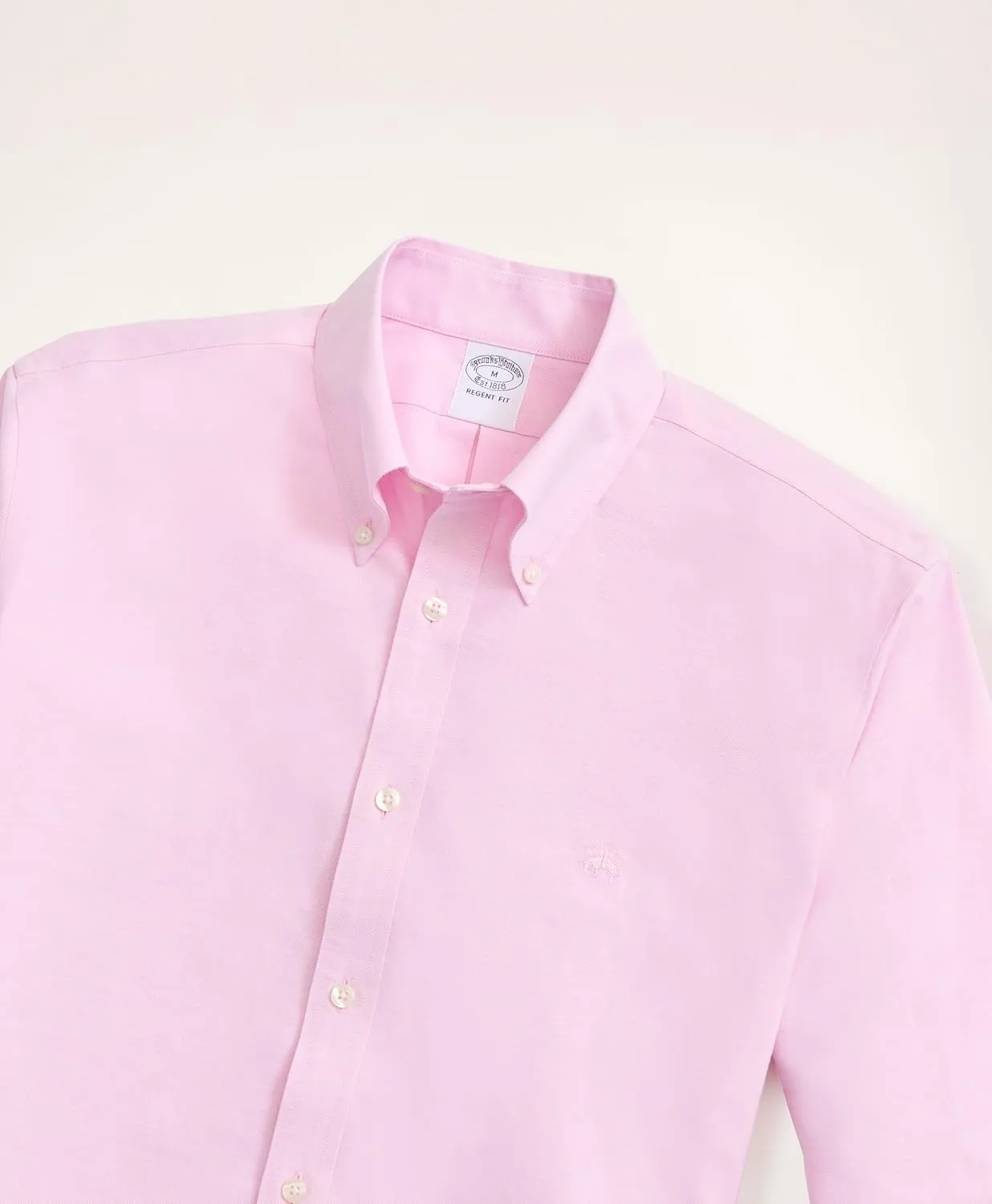 Brooks Brothers Men's Non-Iron Stretch Long Sleeve Oxford Solid Sport Shirt