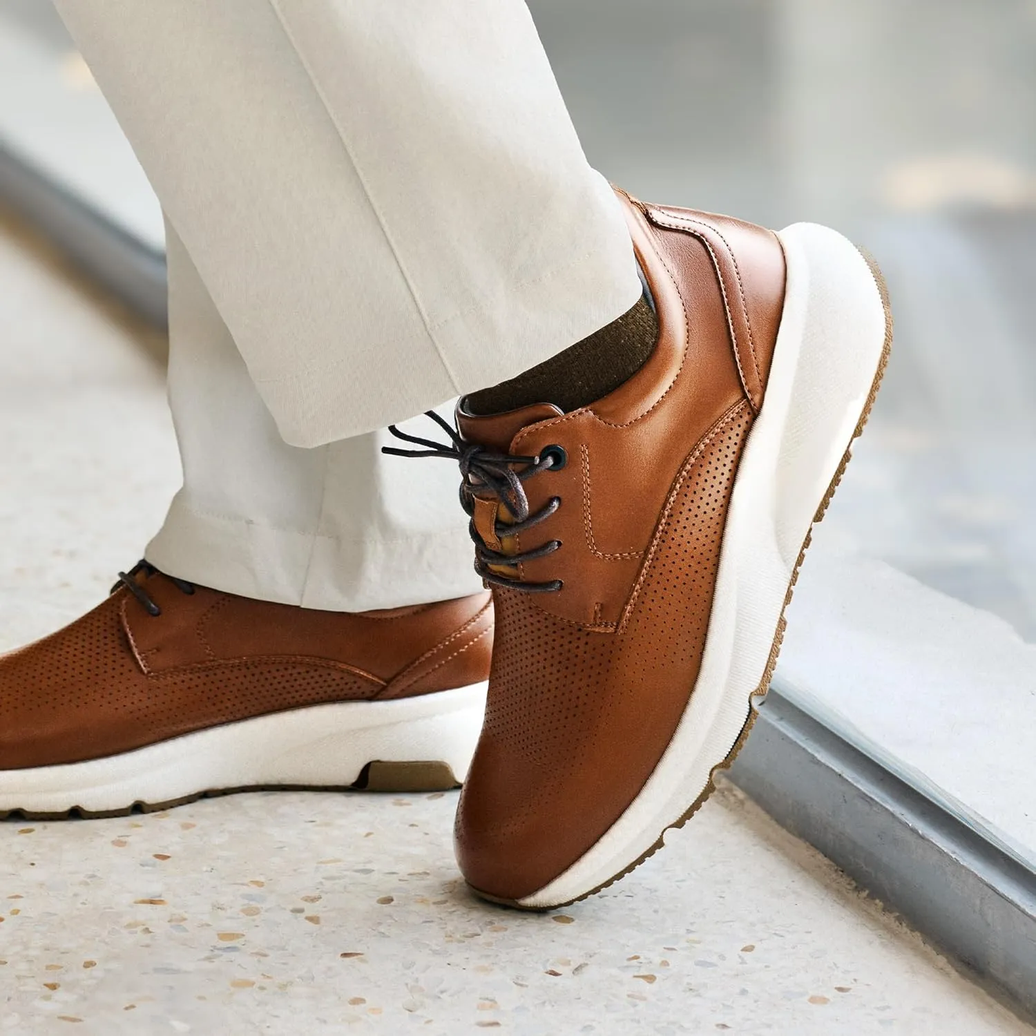 Bruno Marc Men's Dress Sneakers Casual Lace Up Oxford Cushioned Walking Shoes Lightweight Breathable MaxFlex ActiveMetro