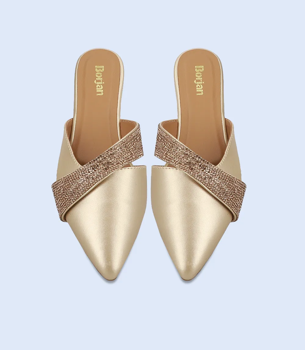 BW10136-DULL GOLD-Women Mule