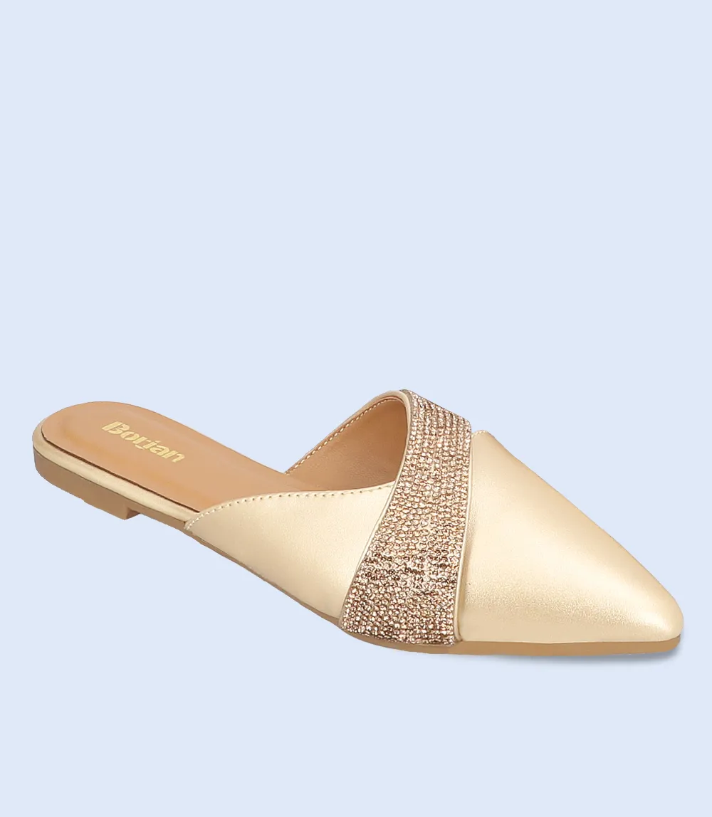 BW10136-DULL GOLD-Women Mule