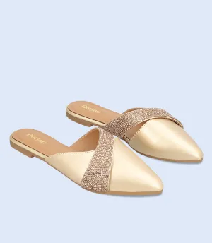 BW10136-DULL GOLD-Women Mule