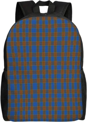 Carlisle Ancient Clan Family Tartan Minimalist Laptop Backpack – Waterproof Business Travel Bag, Breathable Design, Modern Work & Leisure