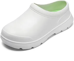 Chef Shoes for Men - Non Slip Oil Resistant Waterproof Safety Work Shoes Comfortable Nursing Nurse Shoes for Gardener Men Women Indoor and Outdoor Chef Clogs for Kitchen Office Seaside