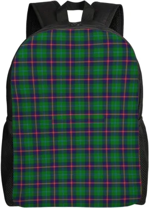 Clan Young Tartan Minimalist Laptop Backpack – Waterproof Business Travel Bag, Breathable Design, Modern Work & Leisure
