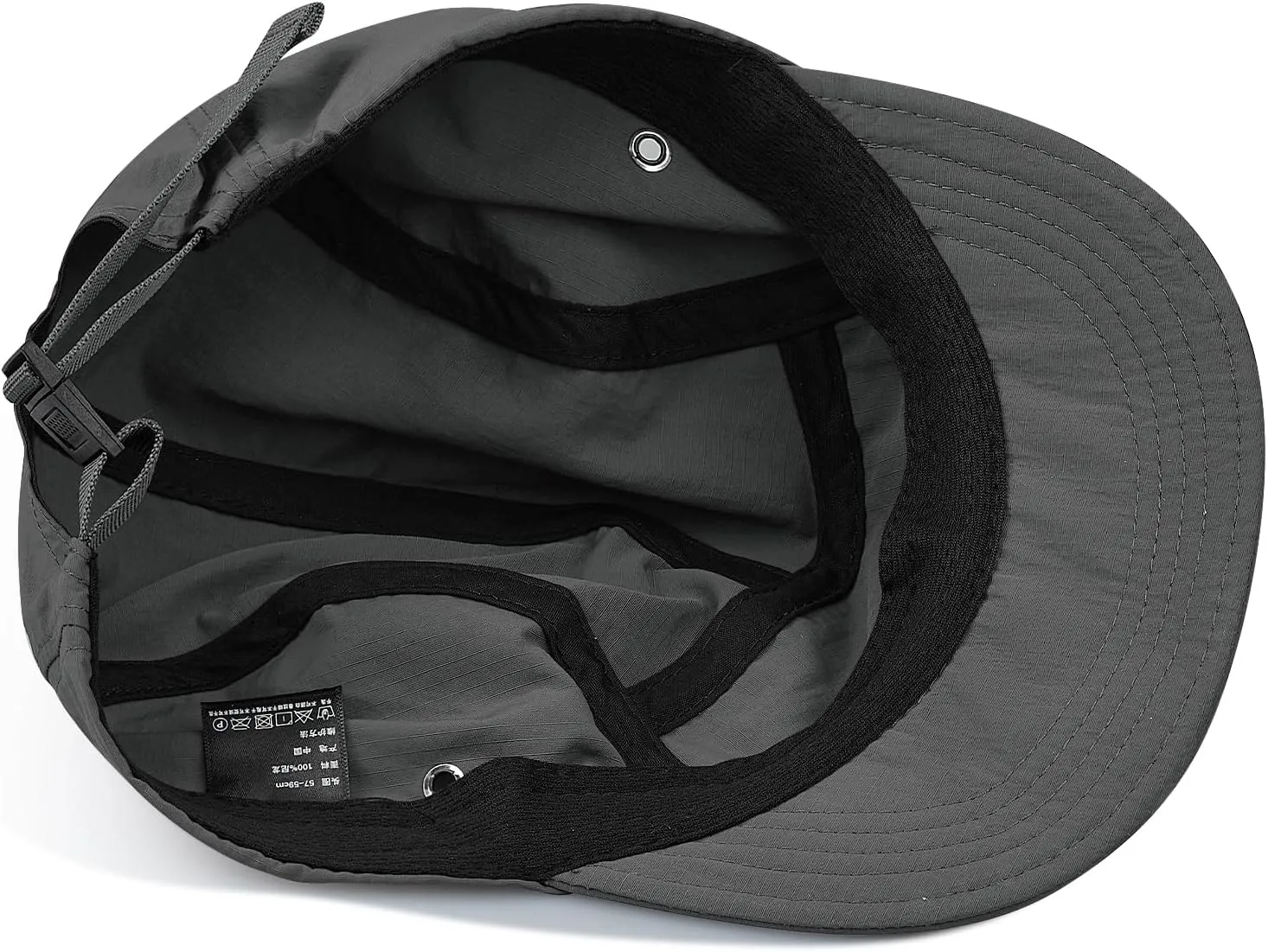 CLAPE Short Brim Hat Trucker 5 Panel Baseball Cap Casual Flat Brimmed Cap Umpire Dad Hats Adjustable Snapback Sun Cap
