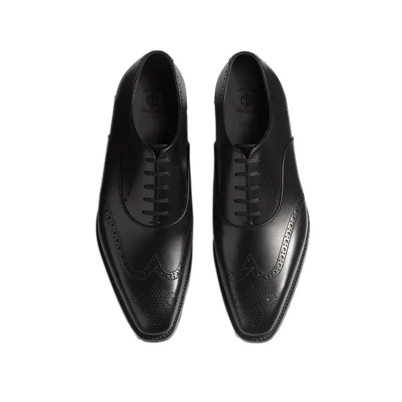 Classic Design Polished Leather Formal Oxford Shoes