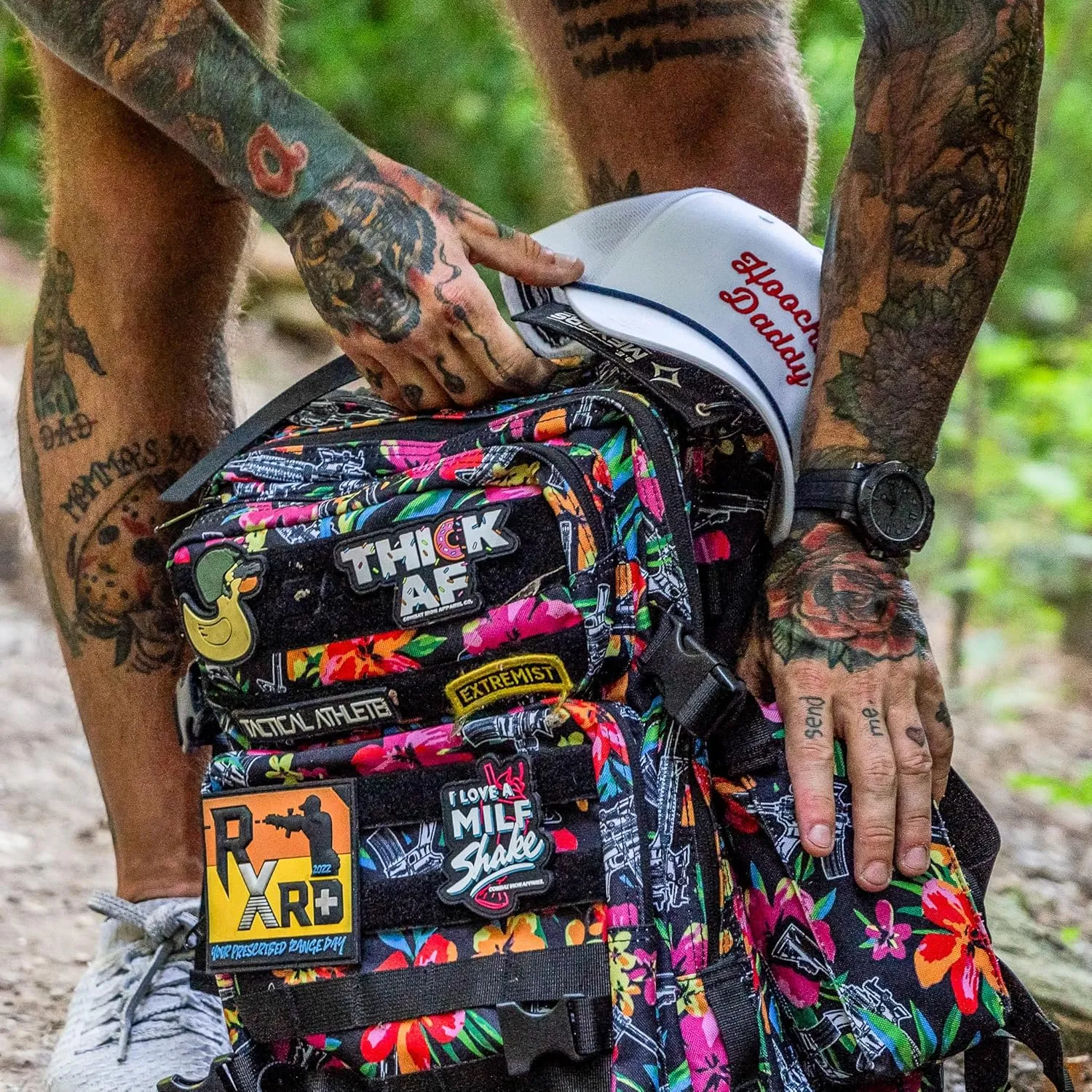 Combat Iron 25L All-Day Molle Backpack for Men & Women, Waterproof Tactical Daypack with Removable Front Pouch, Bug Out Bag for Travel, Hiking, Gym, and Everyday Carry