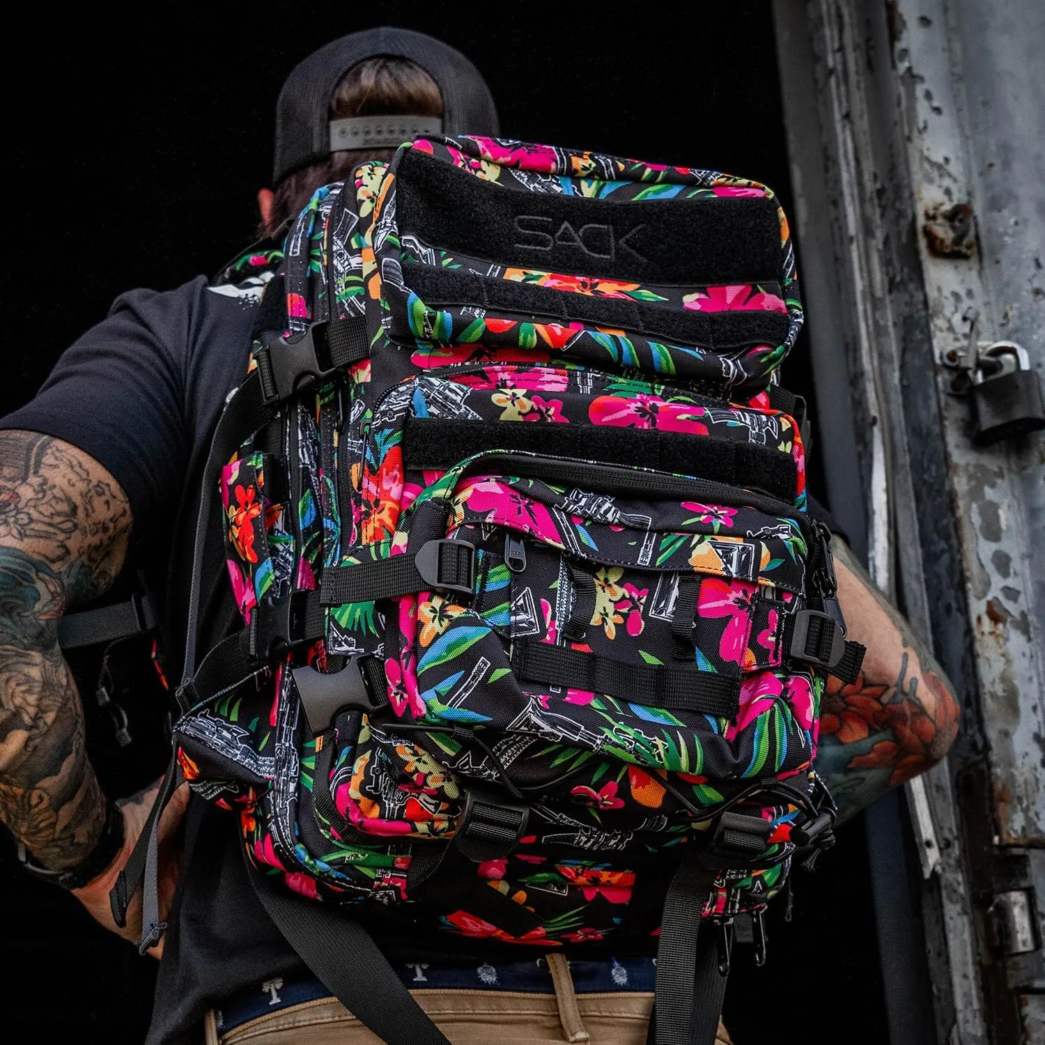 Combat Iron 25L All-Day Molle Backpack for Men & Women, Waterproof Tactical Daypack with Removable Front Pouch, Bug Out Bag for Travel, Hiking, Gym, and Everyday Carry