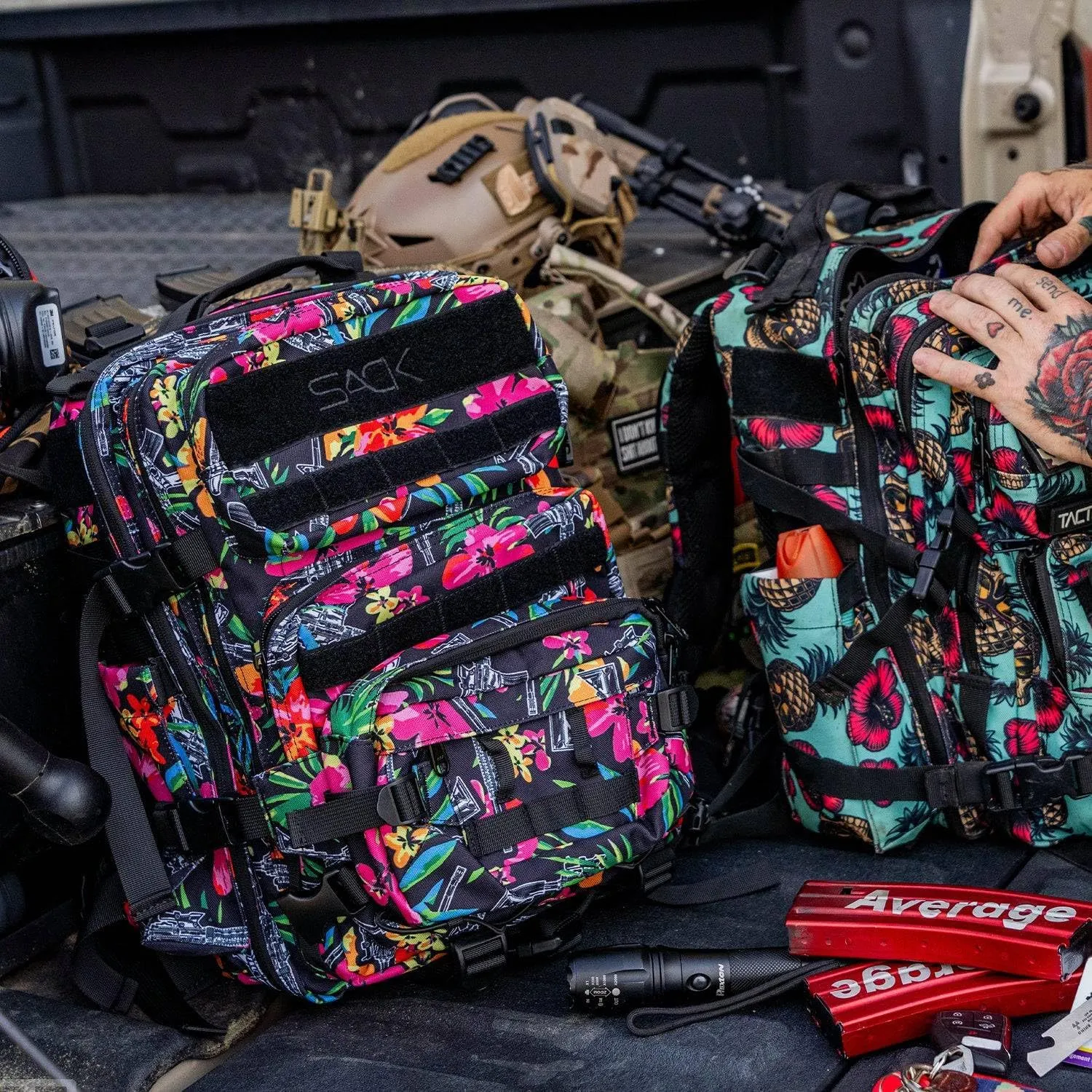Combat Iron 25L All-Day Molle Backpack for Men & Women, Waterproof Tactical Daypack with Removable Front Pouch, Bug Out Bag for Travel, Hiking, Gym, and Everyday Carry