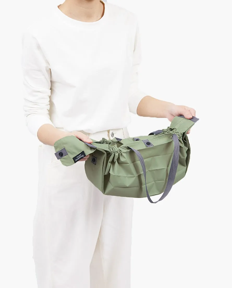 Compact M Pleated Bag: Forest