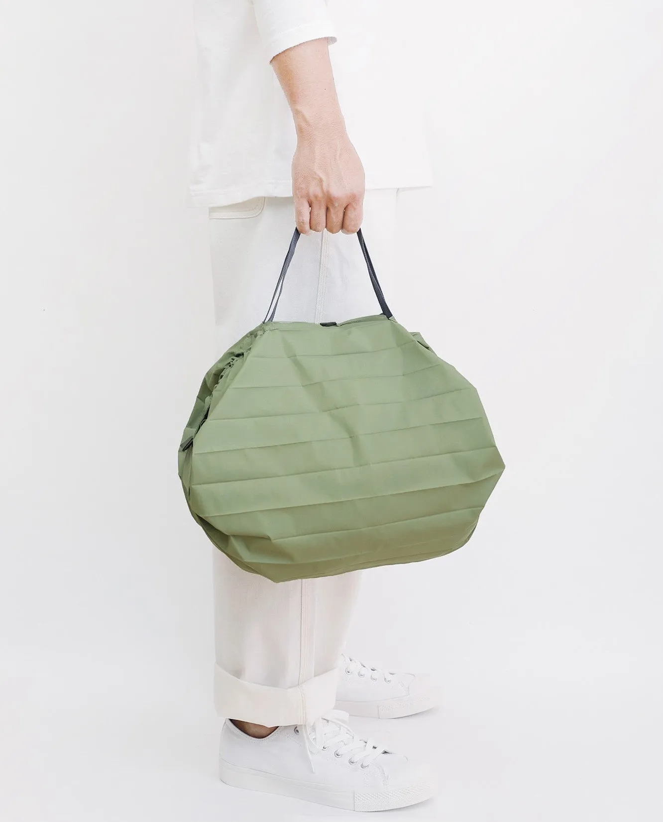 Compact M Pleated Bag: Forest