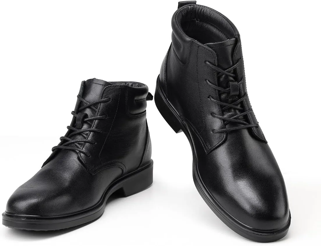 CONRAD Men's Black Safety Executive Oxford Dress Shoes - Oil Resistant, Slip Resistant, Kevlar Protection, Breathable EH Work Shoe
