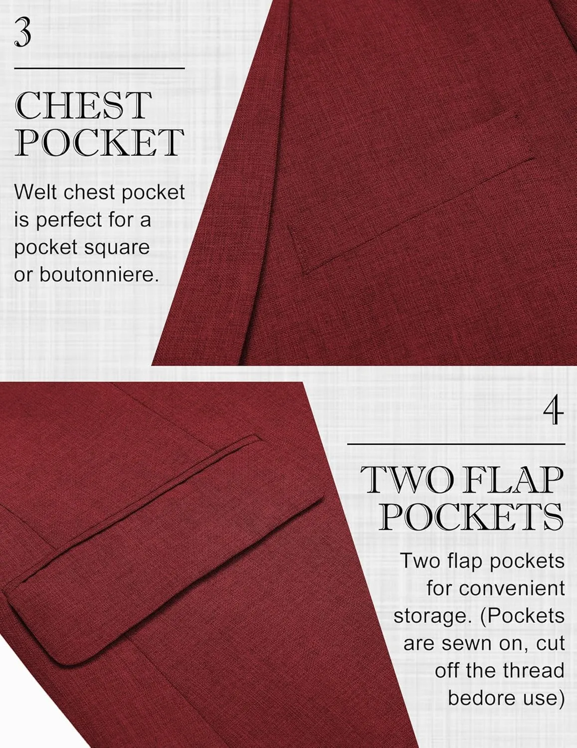 COOFANDY Men's Blazer Casual Sport Coats Two Buttons Lightweight Suit Jacket