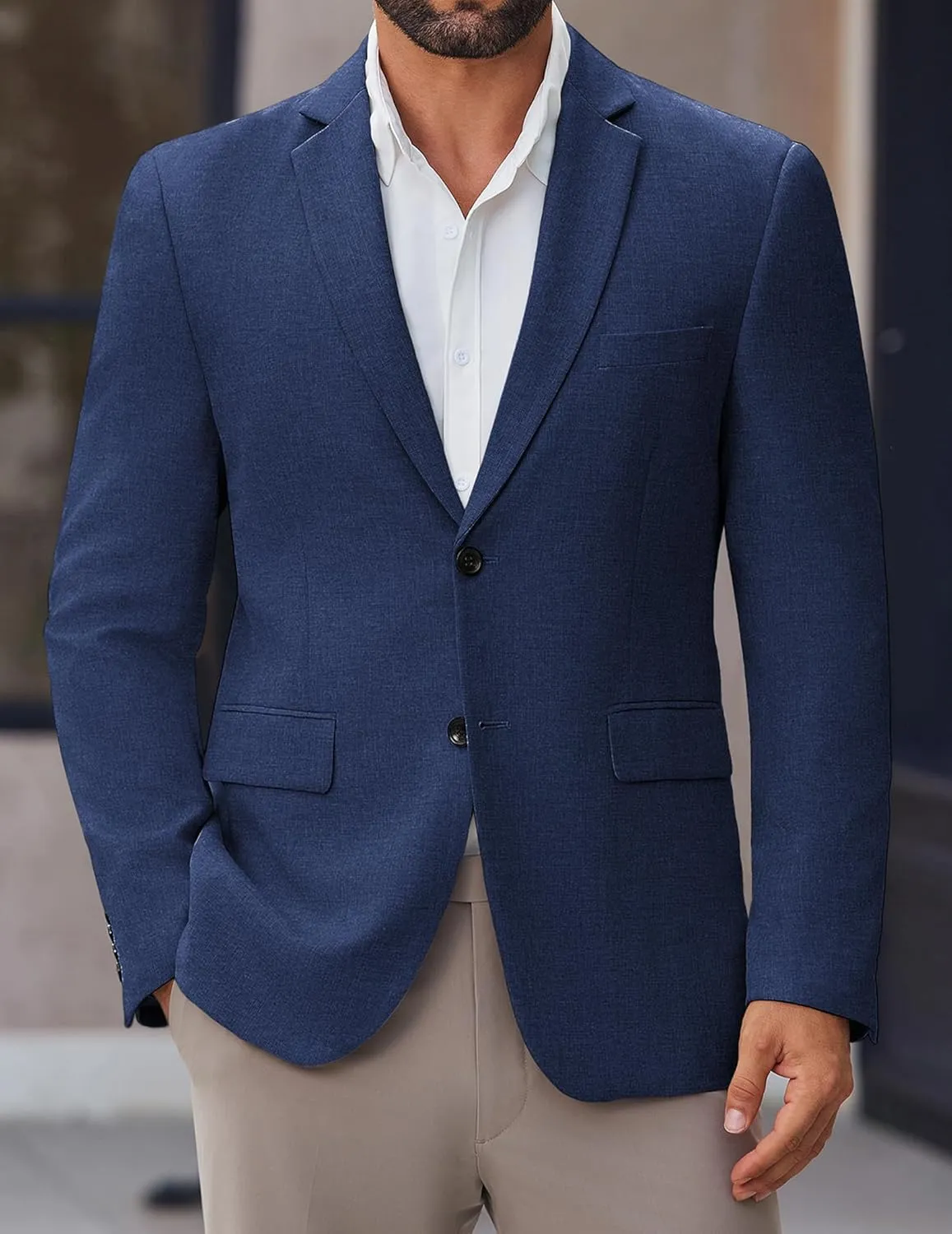 COOFANDY Men's Blazer Casual Sport Coats Two Buttons Lightweight Suit Jacket