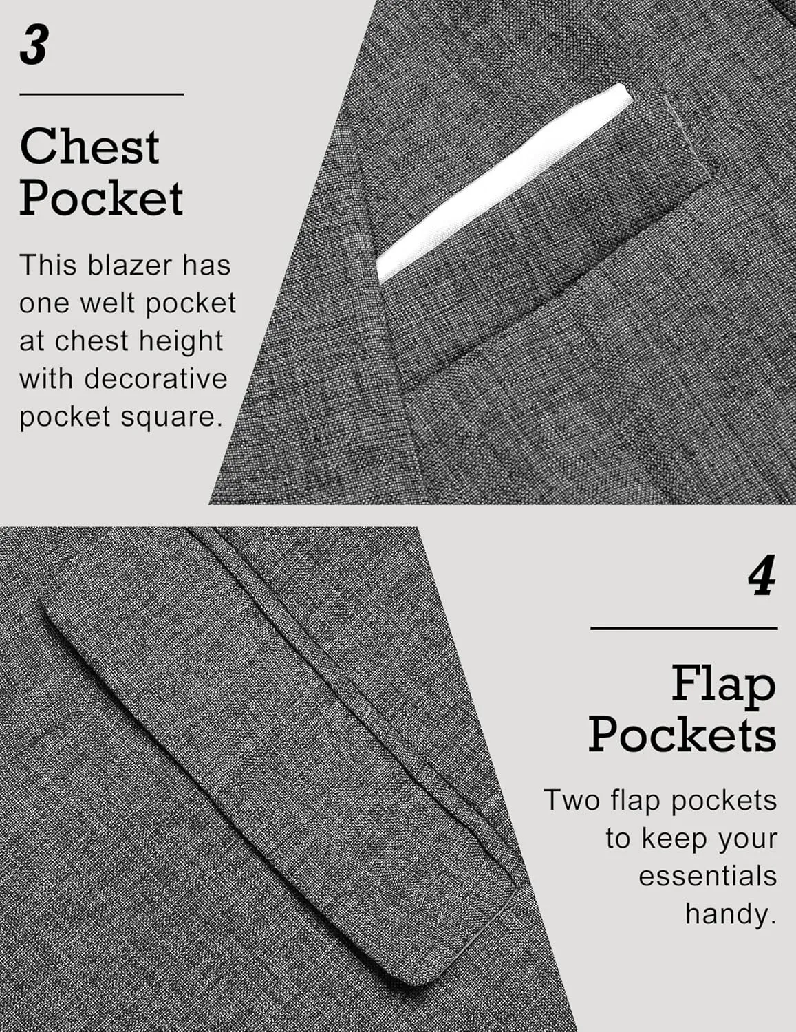 COOFANDY Men's Casual Suit Blazer Jackets Lightweight Sports Coats One Button Linen Texture Jacket